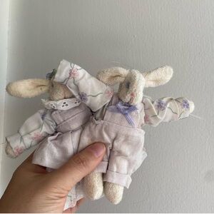 Vintage tiny Terry cloth bunnies